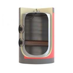 Boiler Λεβητοστασίου Inox 2000 Λίτρα Διπλής Ενέργειας (με 1 Αποσπώμενο Inox Εναλλάκτη)