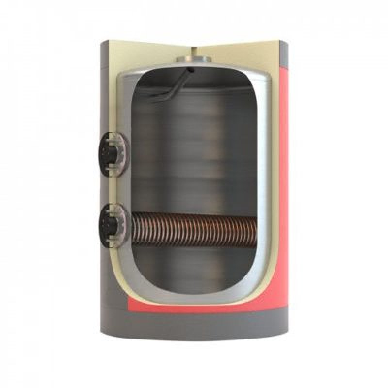 Hot water cylinder 4,000 litres, double energy (1 removable heat exchanger)