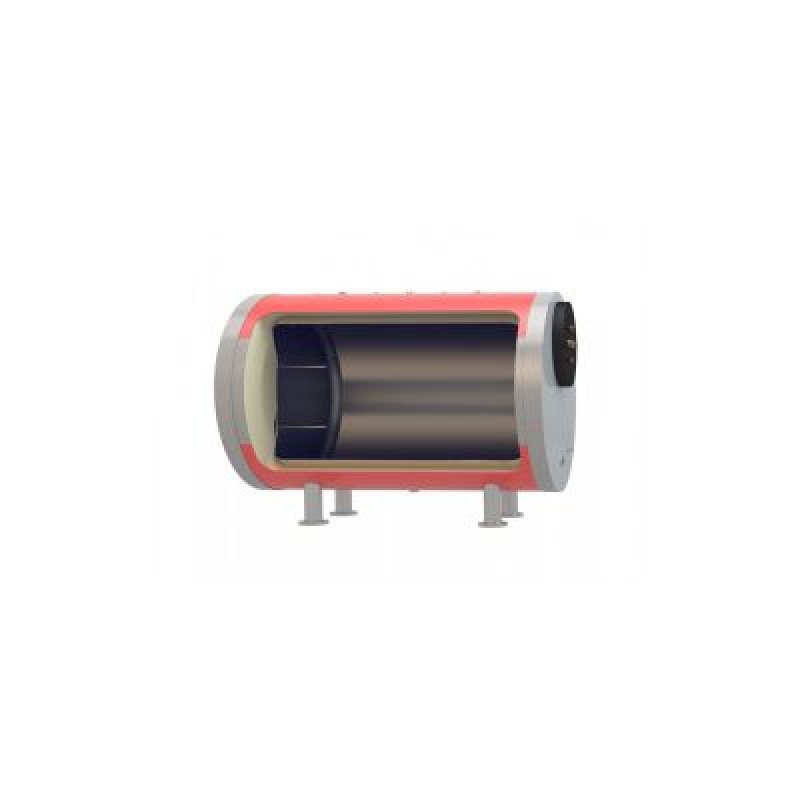 Horizontal stainless steel hot water cylinder 1,500 litres (no heat exchangers)