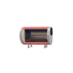 Horizontal hot water cylinder 1,500 litres, double energy (1 removable heat exchanger)