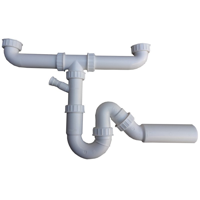 WATER PIPE DOUBLE SINK