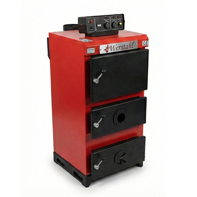 Werstahl Hades HD100 (100,000 kcal - 116 kW) Wood boiler, convertible to pellets, olive pits and biomass