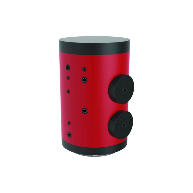 Hot water cylinder 1,500 litres, triple energy (2 removable heat exchangers, 2 × 3.2 m²)