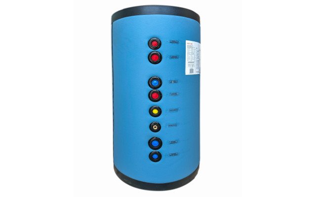 Two heat exchangers, all connections at the front