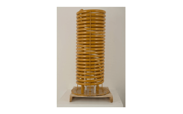 A coil of 1″ steel pipe