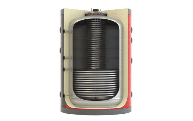 A stainless steel coil and a plain coil