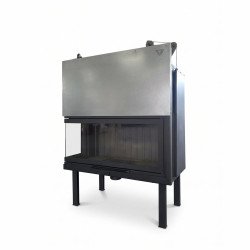 Warm W 100 Corner - Ενεργειακό Τζάκι Αερόθερμο γωνιακό - 20,95kw