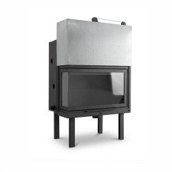 Warm W 80 BD BOILER CORNER - Ενεργειακό τζάκι καλοριφέρ (νερού) γωνιακό 27,18kw