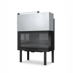 Warm W 90 Corner - Ενεργειακό Τζάκι Αερόθερμο γωνιακό - 19,85kw