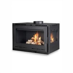 Warm WCC 80 Κασετίνα Corner - Ενεργειακό Τζάκι Αερόθερμο γωνιακό - 14,21kw