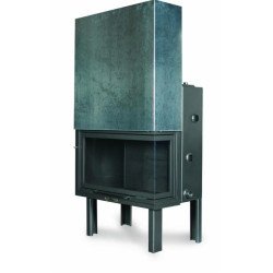 Warm W 80 BD BOILER CORNER - Ενεργειακό τζάκι καλοριφέρ (νερού) γωνιακό 30kw